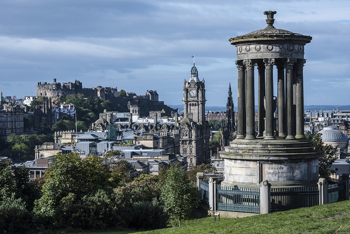 View from Calton Hill in Edinburgh