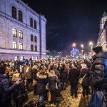 Nobelprijs parade met fakkels Oslo