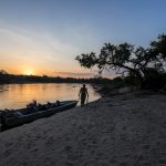 Wat te doen in Malawi: zonsondergang in Majete Wildlife Reserve