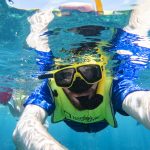 Jonathan Ramael snorkelt in Aruba