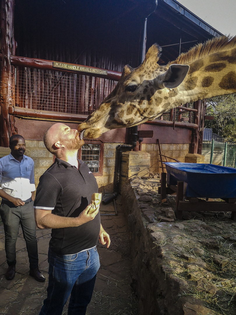 Wat te doen in Nairobi - Jonathan Ramael in Giraffe Centre
