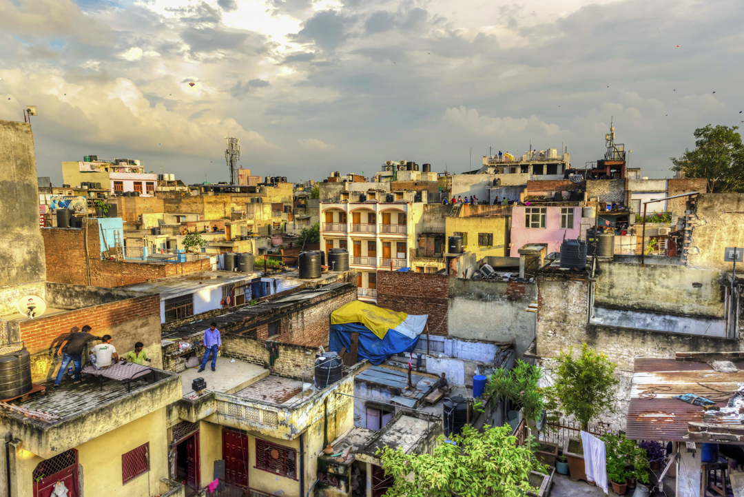 Wat te doen in New Delhi - Uitzicht vanop het Smyle Inn Hostel