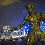 Hong Kong - Standbeeld van Bruce Lee