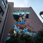 Street Art in Antwerpen - Every kid is a hero by A Squid Called Sebastian, Linksone, Flash