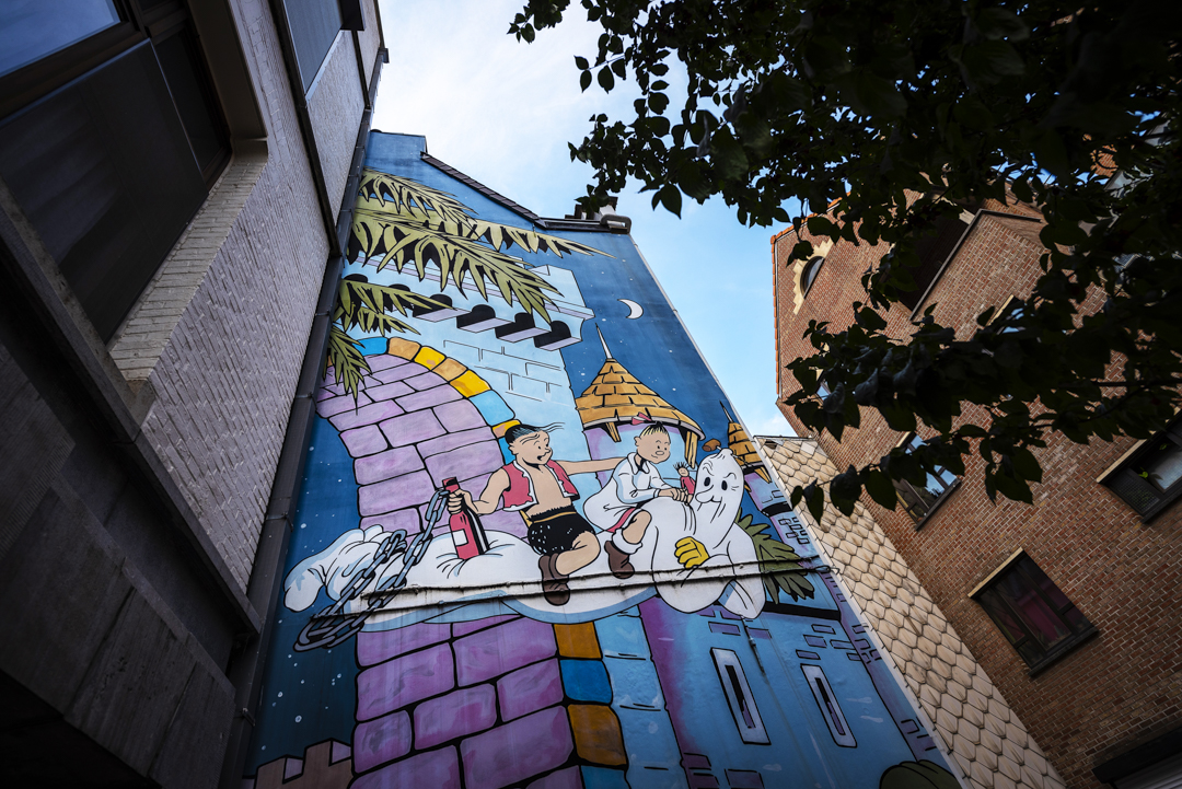 Street Art in Antwerpen - Stripmuur Willy Vandersteen
