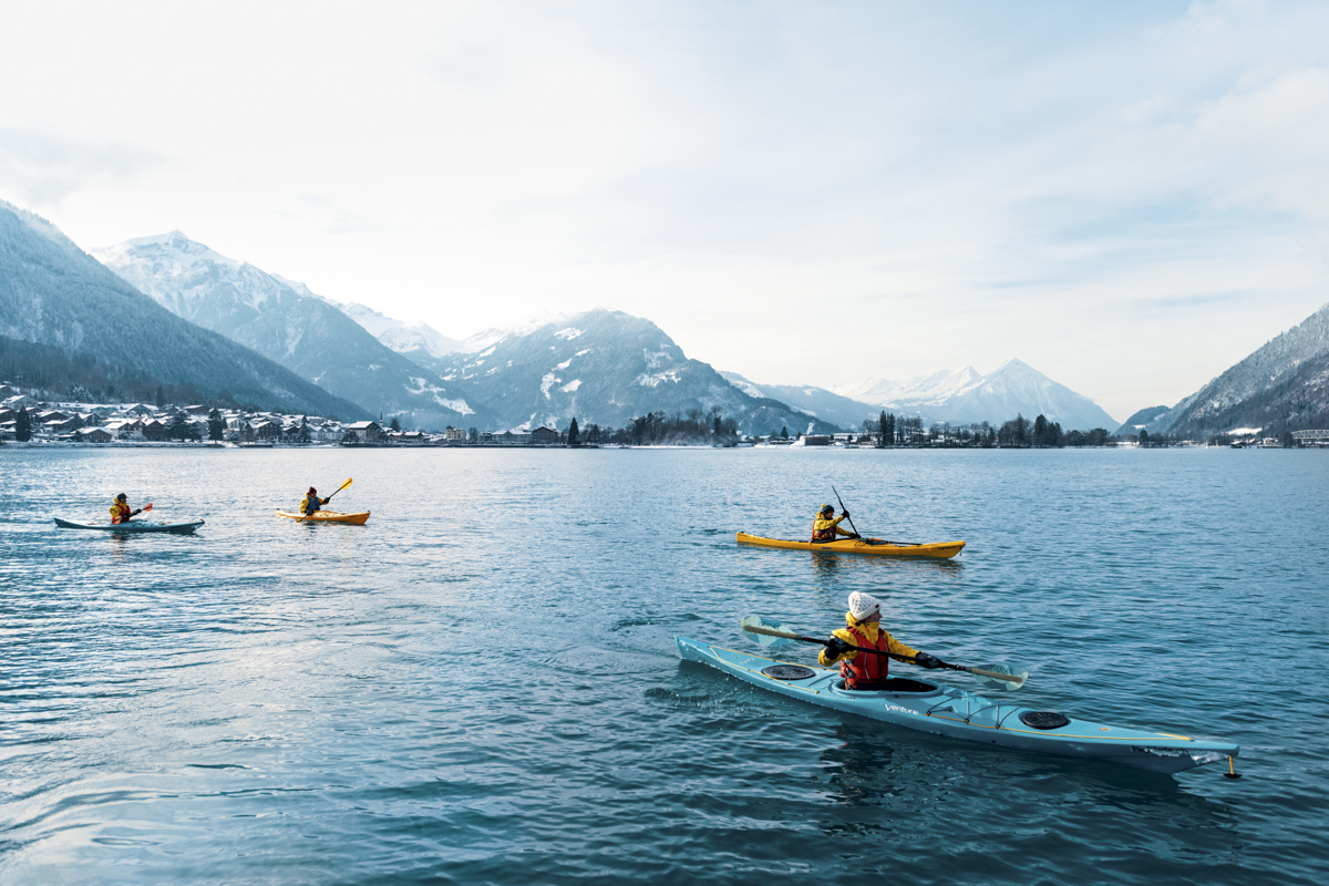 Wat te doen in Interlaken - Winter kayaking
